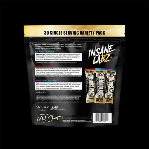 Insane Labz - Gold Psychotic Variety Pre-Workout Pack