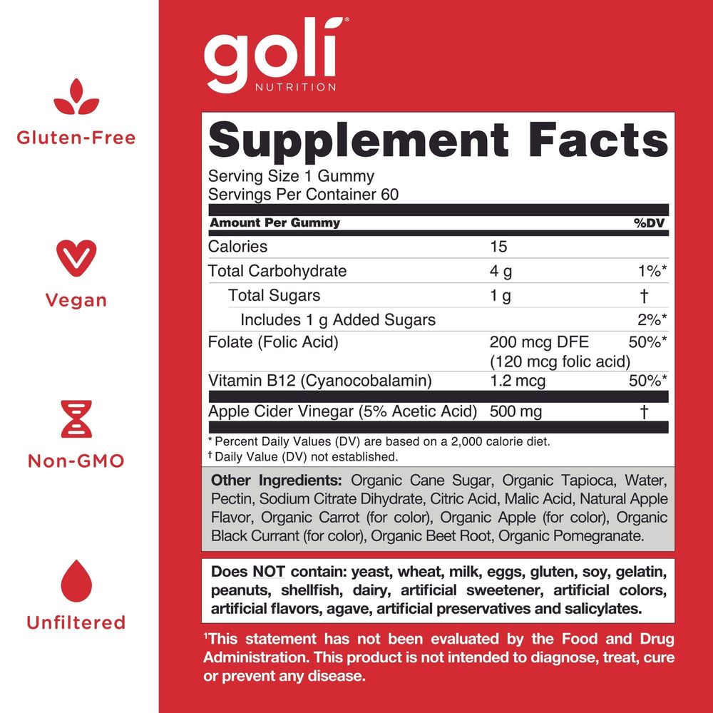 Goli Apple Cider Vinegar NuHealth Supplements
